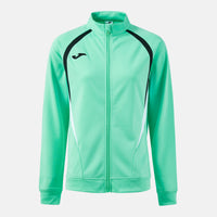 Joma Championship Full Zip Sweatshirt (Adult) - Light Green Black