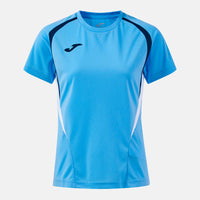 Joma Championship Short Sleeve T-shirt (Adult) - Dark Navy Sky Blue