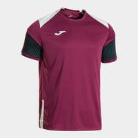 Joma Danubio Short Sleeve T-shirt (Adult) - Dark Navy Dark Red
