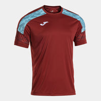 Joma Championship VIII Short Sleeve T-shirt (Adult) - Sky Blue Burgundy
