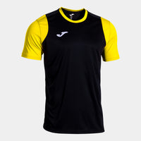 Joma Final Basket III Short Sleeve T-shirt (Junior) - Black Yellow