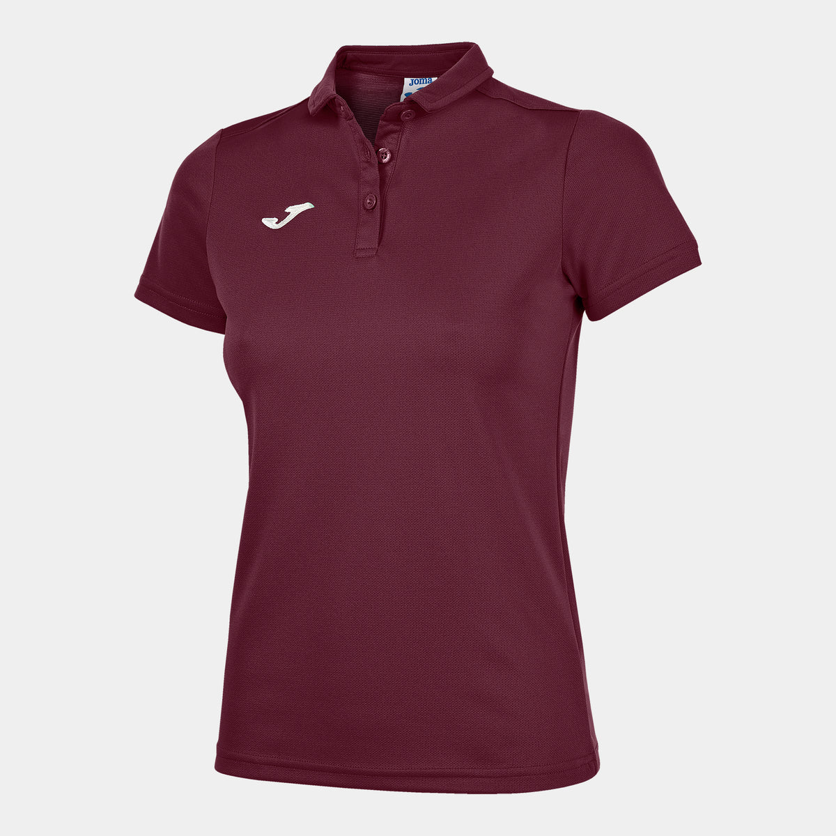 Joma Hobby Women's Polo Shirt S/s (Junior) - Burgundy