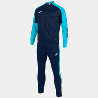 Joma Eco Championship Tracksuit (Junior) - Fluorescent Turquoise Navy Blue