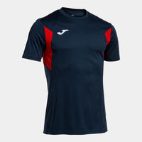 Joma Winner III Short Sleeve T-shirt (Adult) - Navy Blue Red