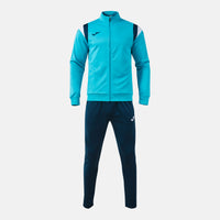Joma Terra Tracksuit (Junior) - Fluorescent Turquoise Dark Navy