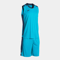 Joma Lider Basket Set (Adult) - Fluorescent Turquoise Dark Navy