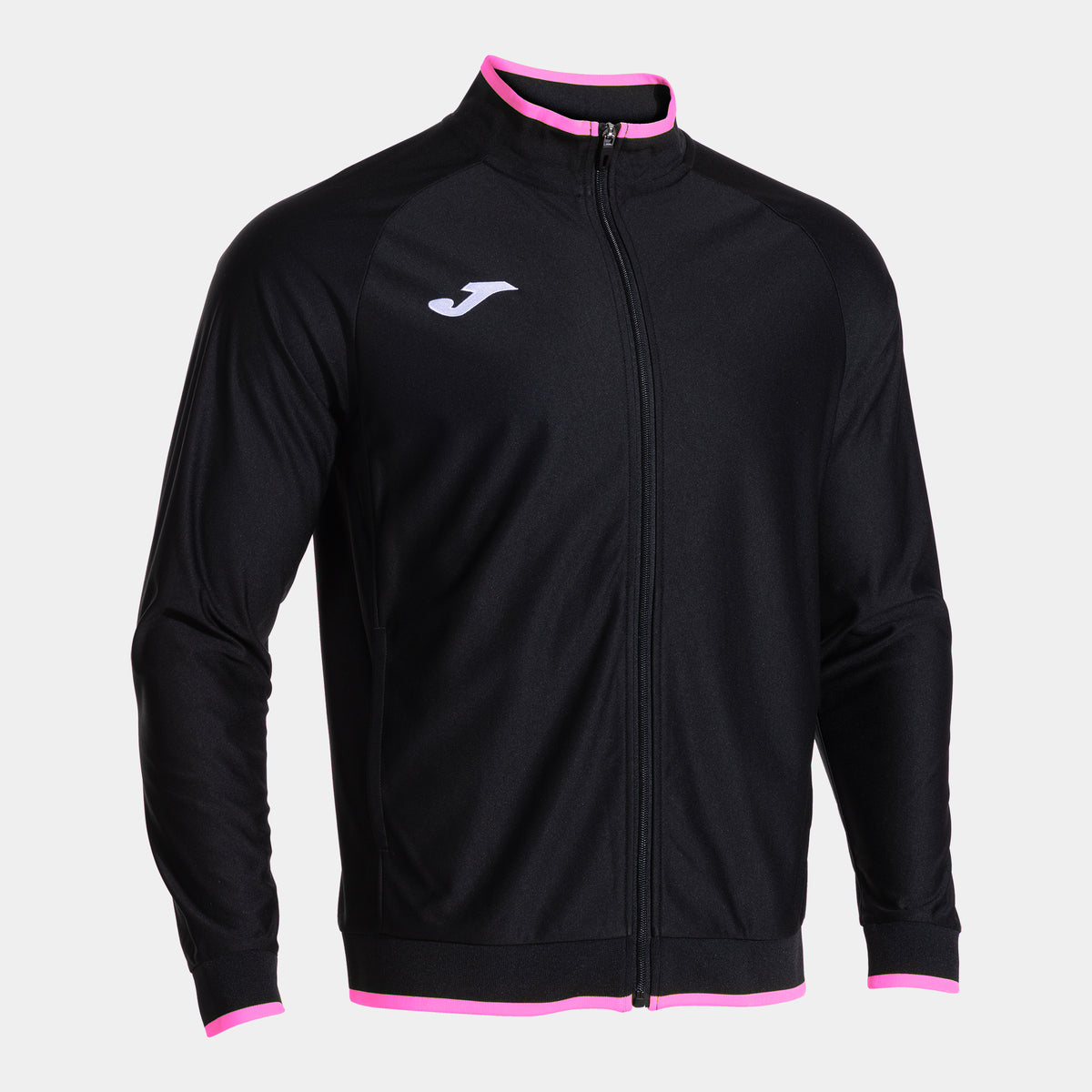 Joma Combi Premium Full Zip Sweatshirt (Junior) - Fluorescent Pink Black