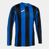 Joma Inter III Long Sleeve T-shirt (Adult) - Royal Blue Black