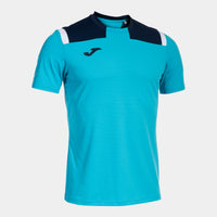 Joma Toledo Short Sleeve T-shirt (Adult) - Fluorescent Turquoise Navy Blue