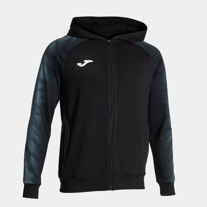 Joma Elite XI Zip-up Hoodie (Junior) - Dark Gray Black