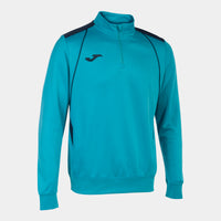 Joma Championship VII Sweatshirt (Adult) - Fluorescent Turquoise Navy Blue