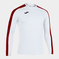 Joma Academy Long Sleeve T-shirt (Adult) - White Red