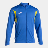 Joma Winner III Full Zip Sweatshirt (Adult) - Royal Blue Yellow