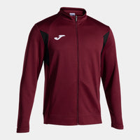 Joma Winner III Full Zip Sweatshirt (Adult) - Burgundy Black