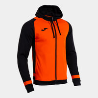 Joma Phoenix III Zip-up Hoodie (Adult) - Orange Black