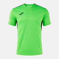 Joma Winner IV Short Sleeve T-shirt (Adult) - Fluorescent Green Black