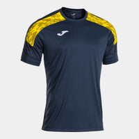 Joma Championship VIII Short Sleeve T-shirt (Adult) - Dark Navy Yellow