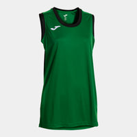 Joma Final Basket II Sleeveless Shirt (Adult) - Green Black
