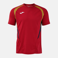 Joma T-championship Short Sleeve T-shirt (Adult) - Dark Navy Red