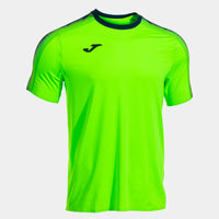 Joma Elite XI Short Sleeve T-shirt (Junior) - Fluorescent Green Navy Blue