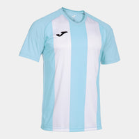 Joma Inter IV Short Sleeve T-shirt (Adult) - Sky Blue White