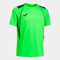 Joma Championship VII Short Sleeve T-shirt (Junior) - Fluorescent Green Black