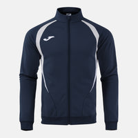 Joma Championship Full Zip Sweatshirt (Adult) - Navy Blue Gray