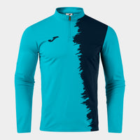 Joma City III Sweatshirt (Adult) - Fluorescent Turquoise Dark Navy