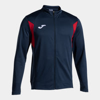 Joma Winner III Full Zip Sweatshirt (Adult) - Navy Blue Red