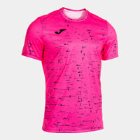 Joma Performance Short Sleeve T-shirt (Adult) - Fluorescent Pink Black