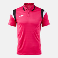 Joma Terra Short Sleeve Polo - Fuchsia Black