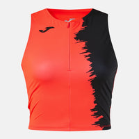 Joma City III Top (Junior) - Fluorescent Coral Black