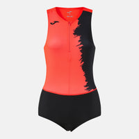Joma City III Bodysuit (Junior) - Fluorescent Coral Black