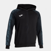 Joma Elite XI Zip-up Hoodie (Adult) - Dark Gray Black