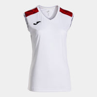 Joma Championship VIII Sleeveless Shirt (Adult) - White Red