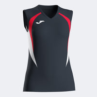 Joma Championship Sleeveless Shirt (Adult) - Black Red